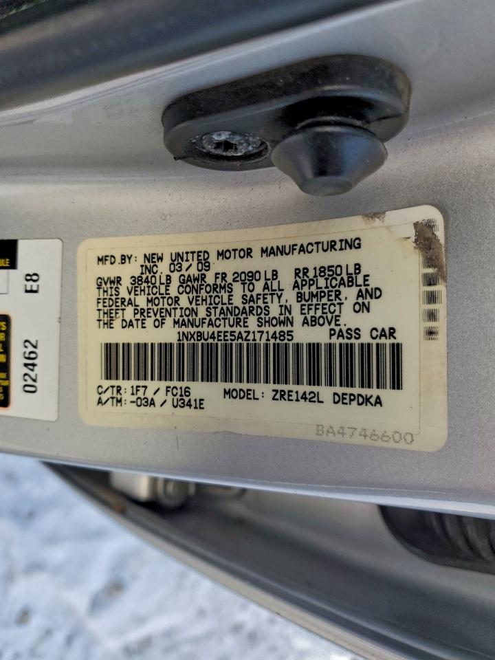 2010 TOYOTA COROLLA BASE photo 12