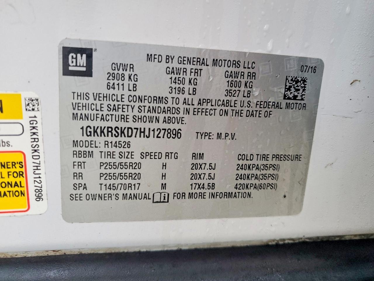 2017 GMC ACADIA LIMITED SLT-2 photo 13