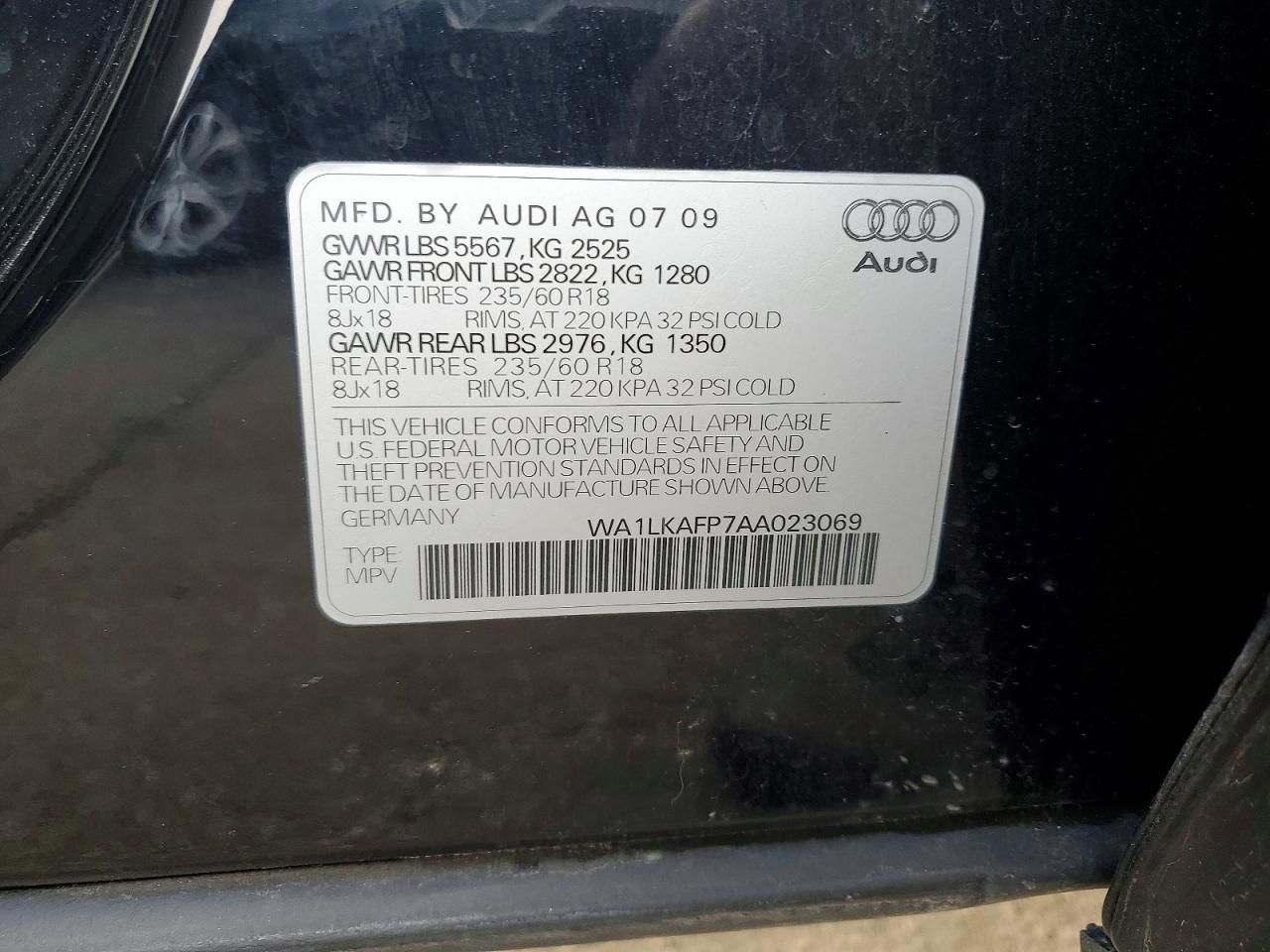 2010 AUDI Q5 PREMIUM PLUS photo 13