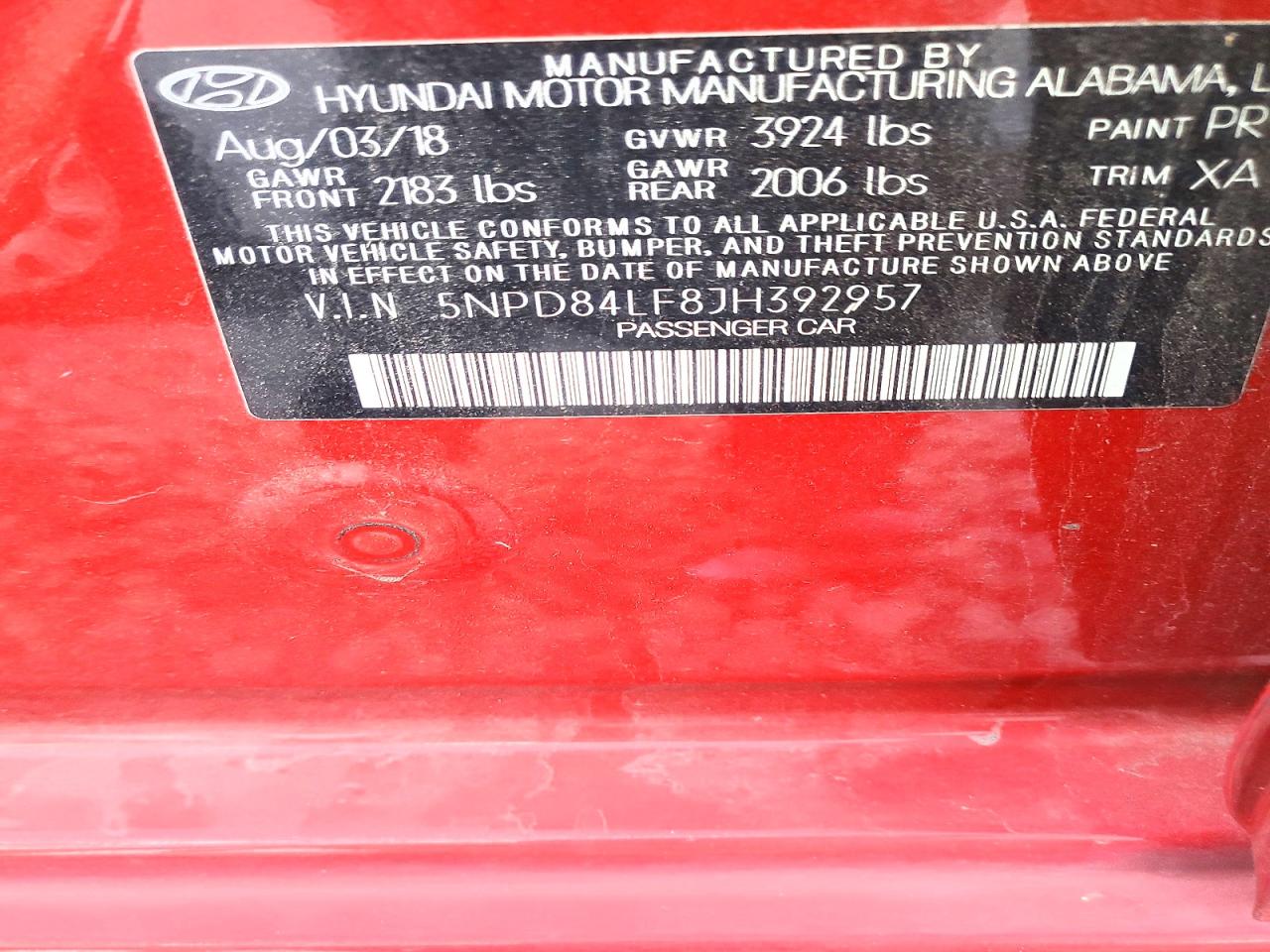 2018 HYUNDAI ELANTRA SEL photo 12