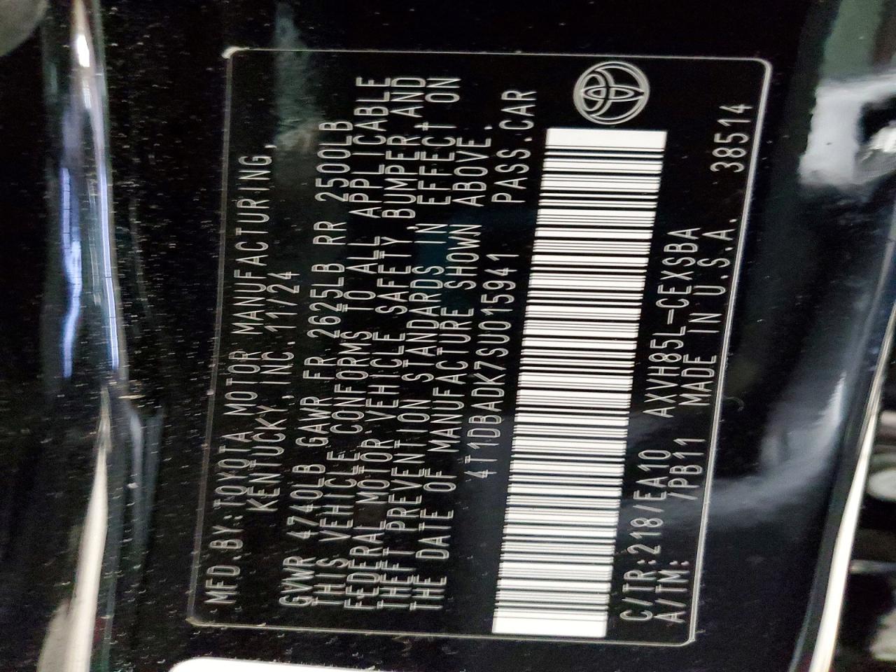 2025 TOYOTA CAMRY XSE photo 12
