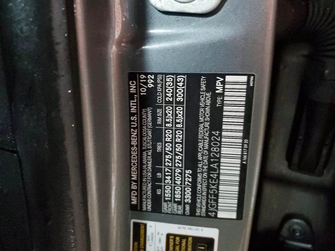 2020 MERCEDES-BENZ GLS 450 4MATIC photo 12