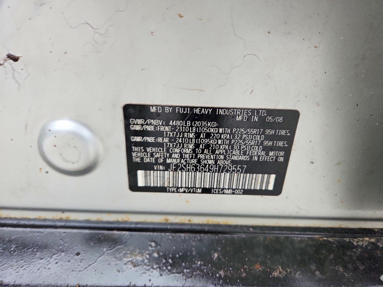2009 SUBARU FORESTER 2.5X PREMIUM photo 13