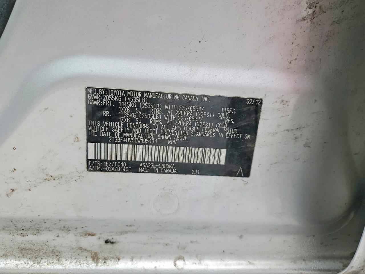 2012 TOYOTA RAV4 photo 25
