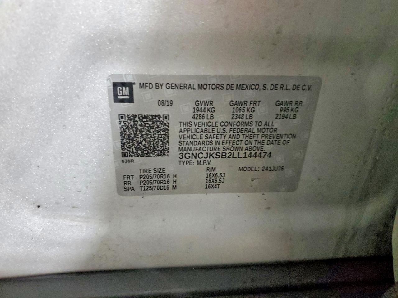 2020 CHEVROLET TRAX LS photo 13