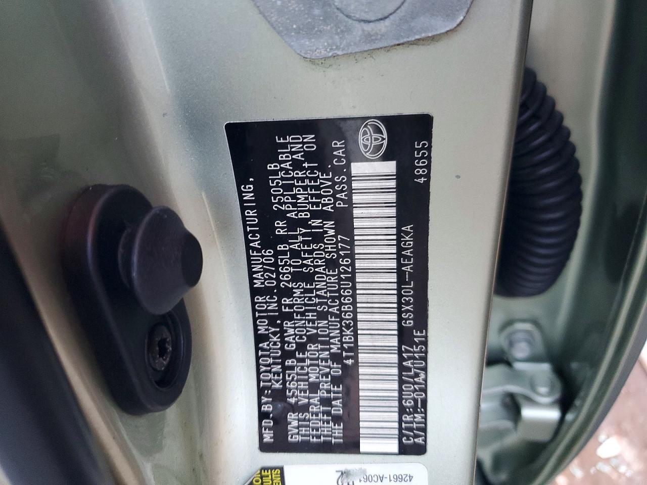 2006 TOYOTA AVALON XL photo 12