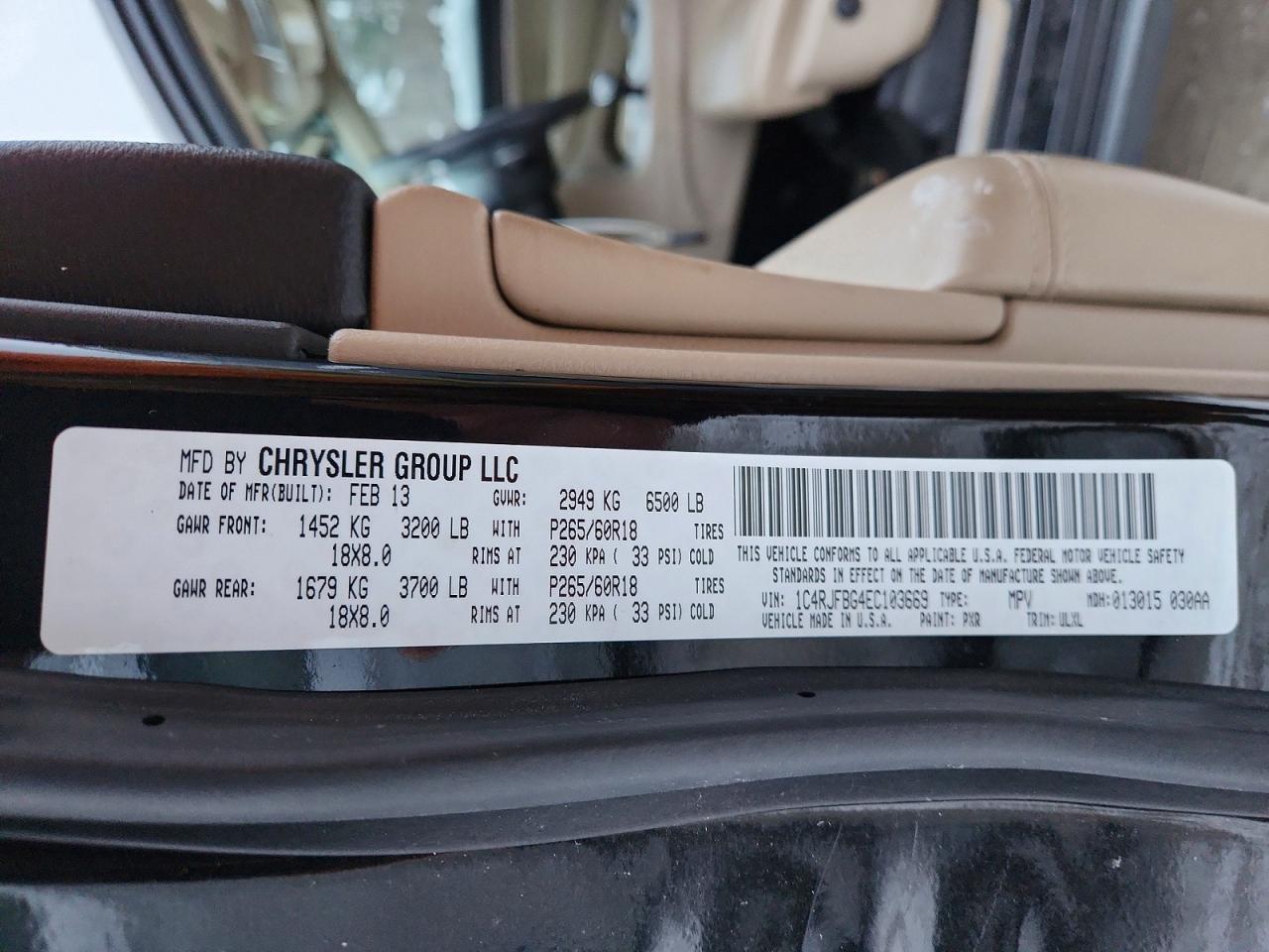 2014 JEEP GRAND CHEROKEE LIMITED photo 14