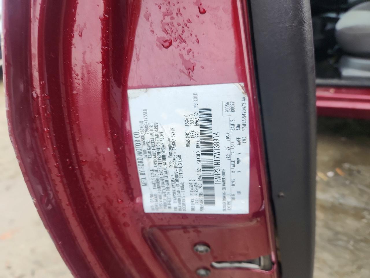 2007 FORD FOCUS ZX3 photo 12