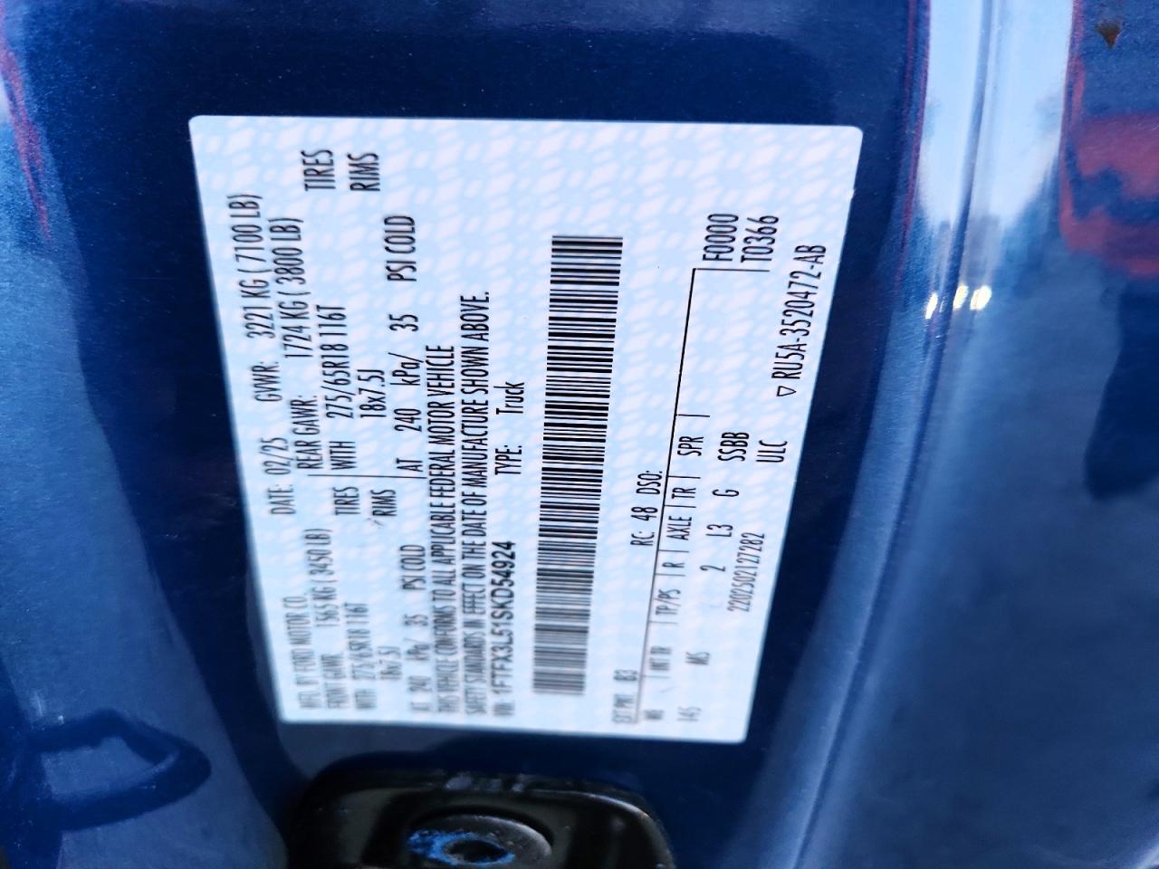 2025 FORD F150 XLT photo 12