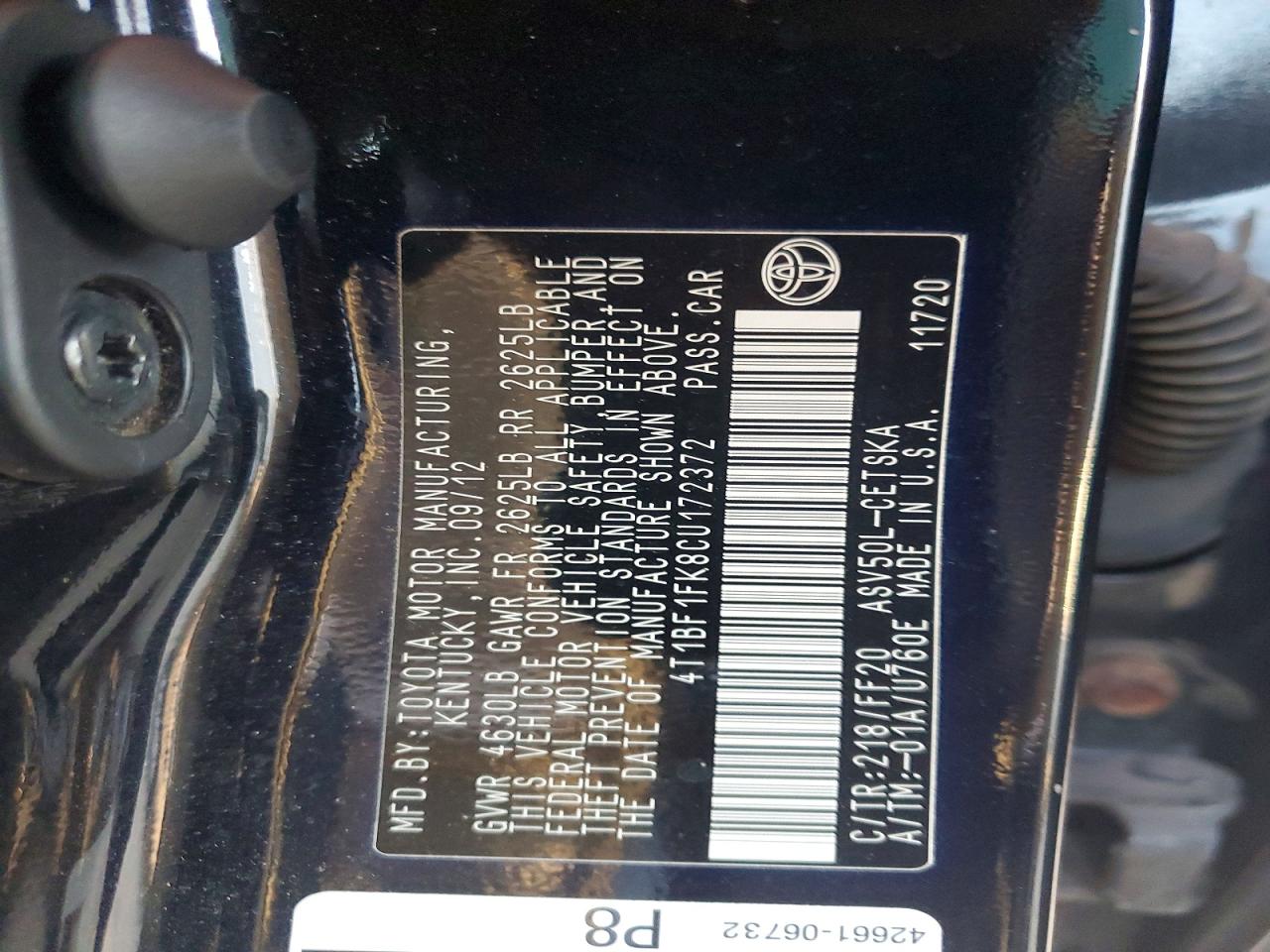 2012 TOYOTA CAMRY SE SPORT LIMITED EDITION photo 23