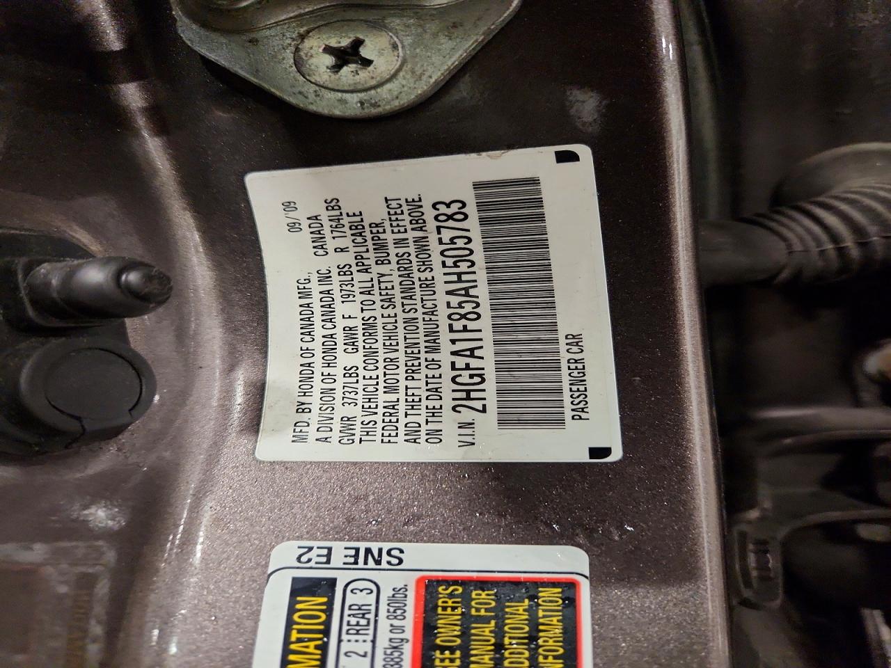 2010 HONDA CIVIC EX photo 12