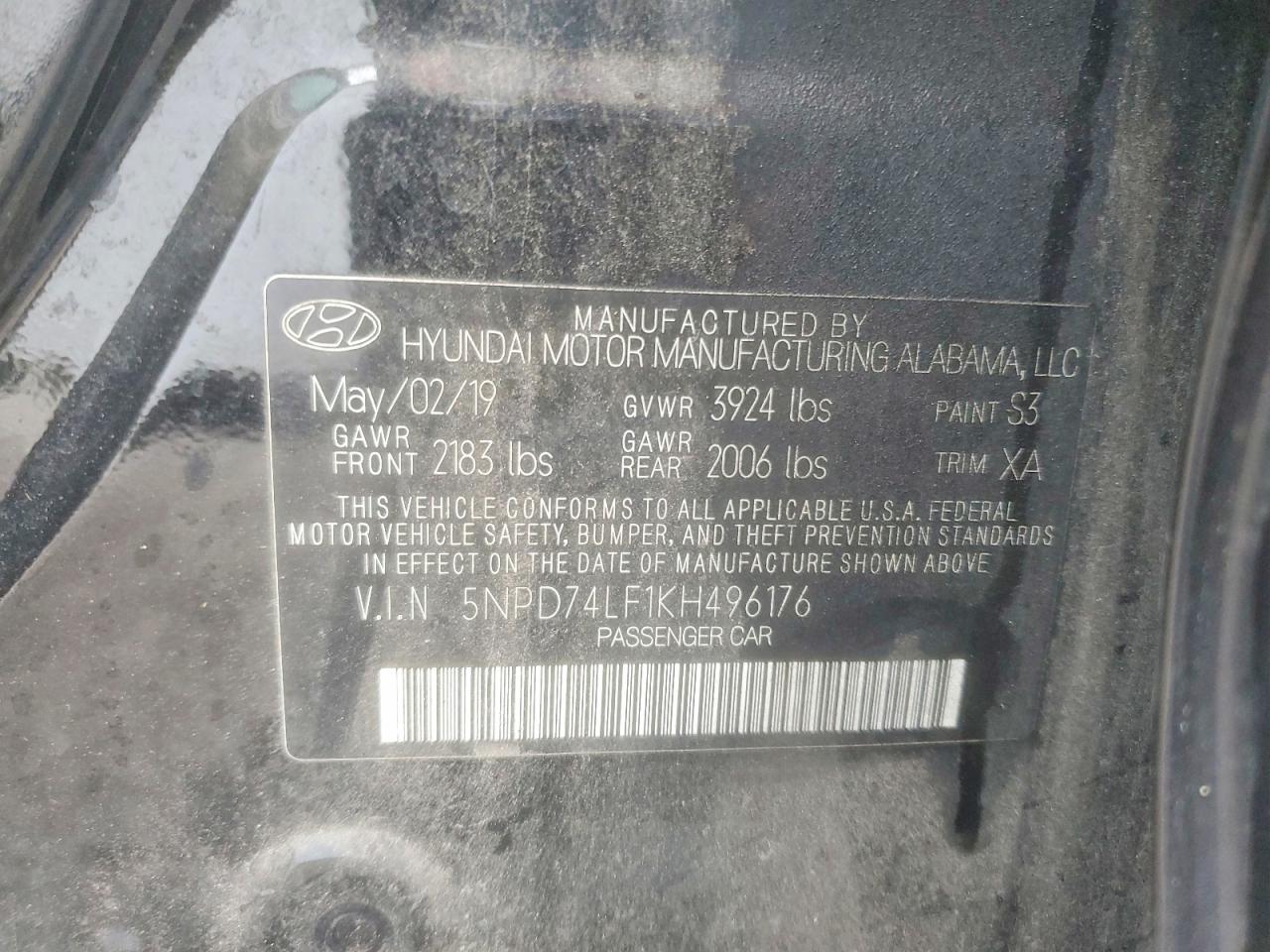 2019 HYUNDAI ELANTRA SE photo 34