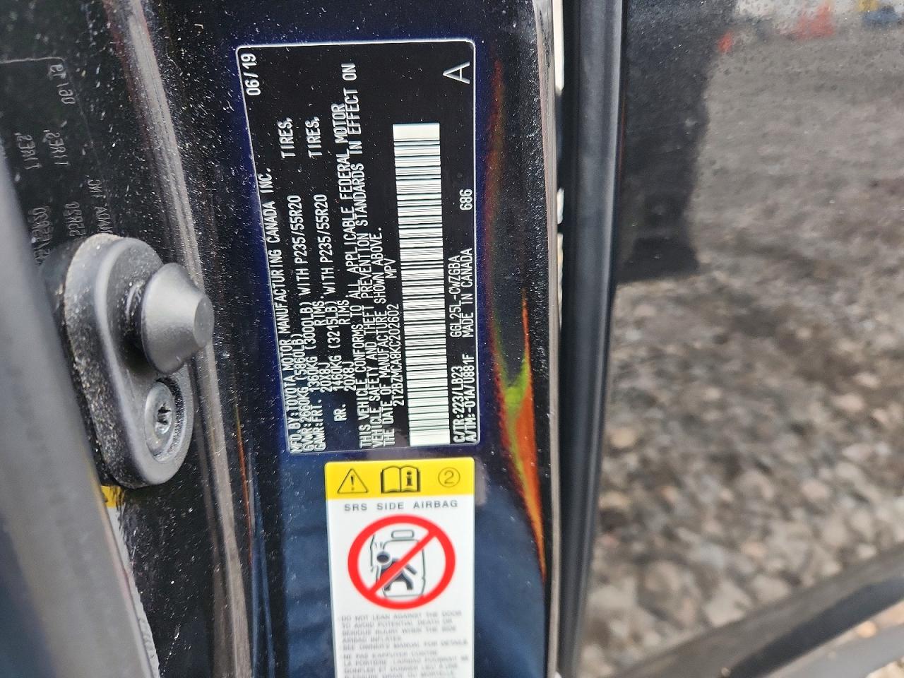 2019 LEXUS RX 350 BASE photo 12