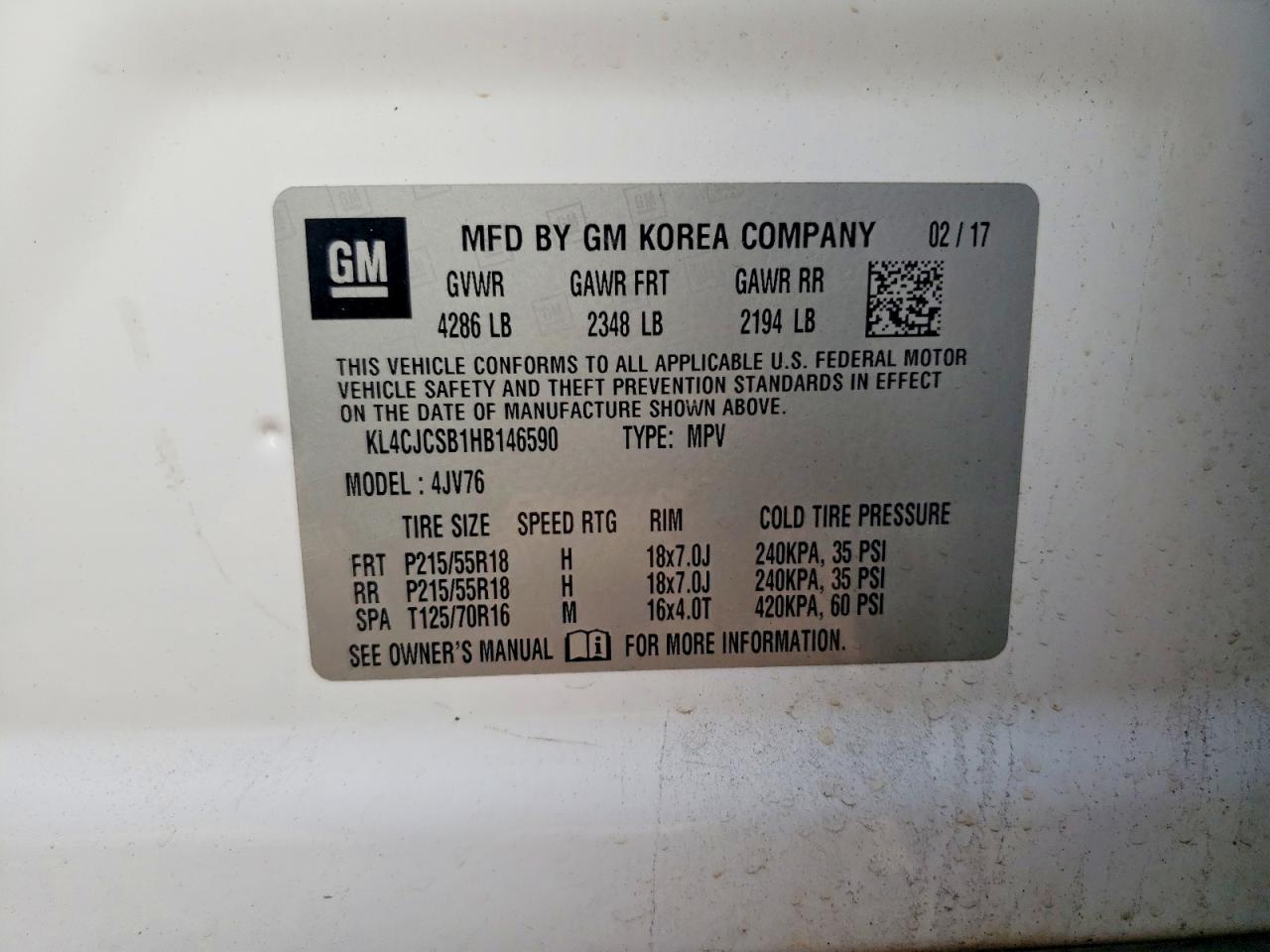 2017 BUICK ENCORE ESSENCE photo 13