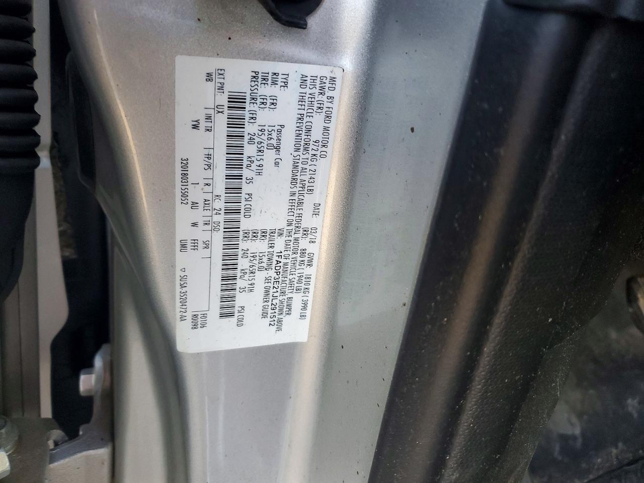 2018 FORD FOCUS S photo 13