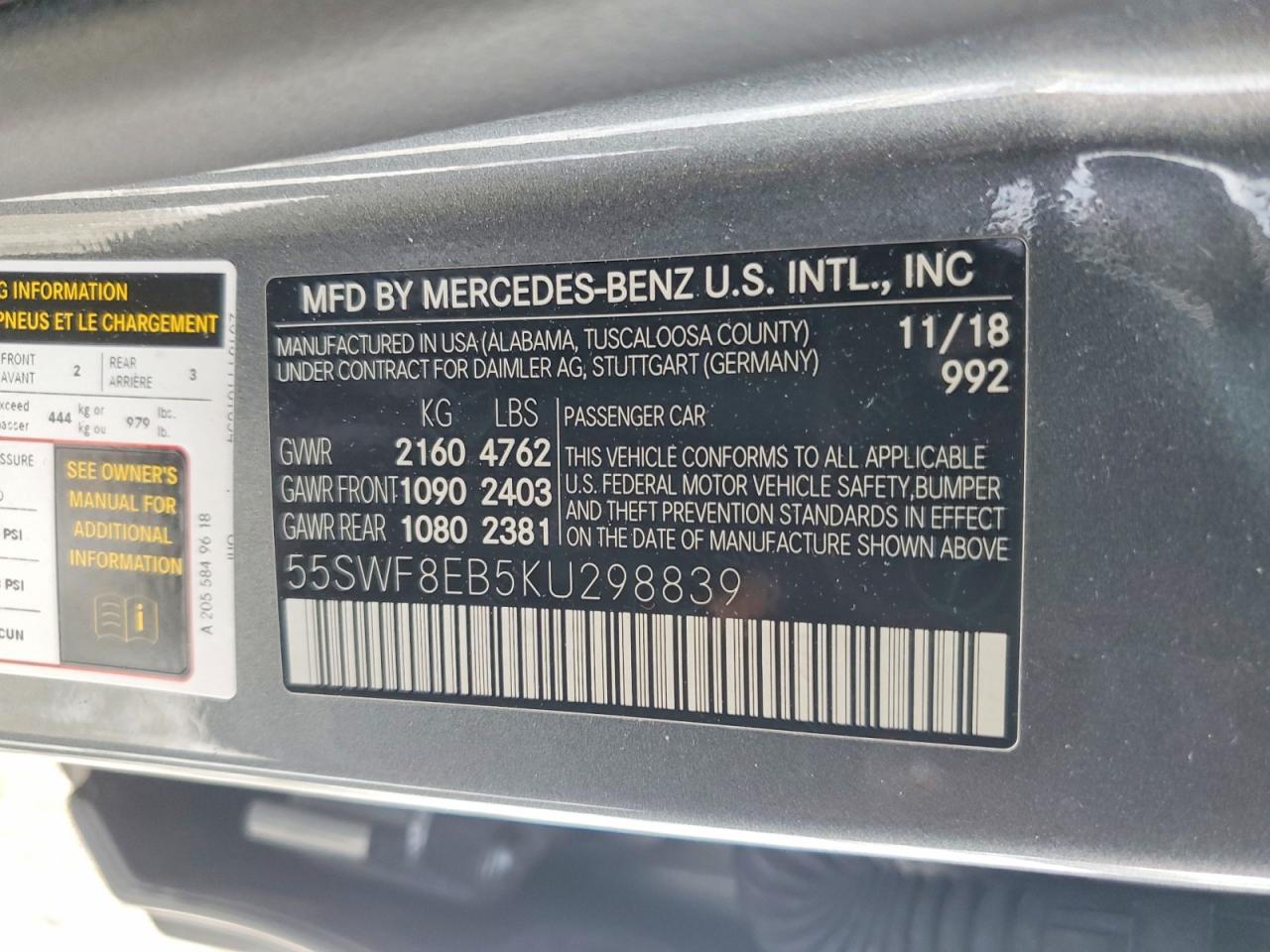 2019 MERCEDES-BENZ C 300 4MATIC photo 12