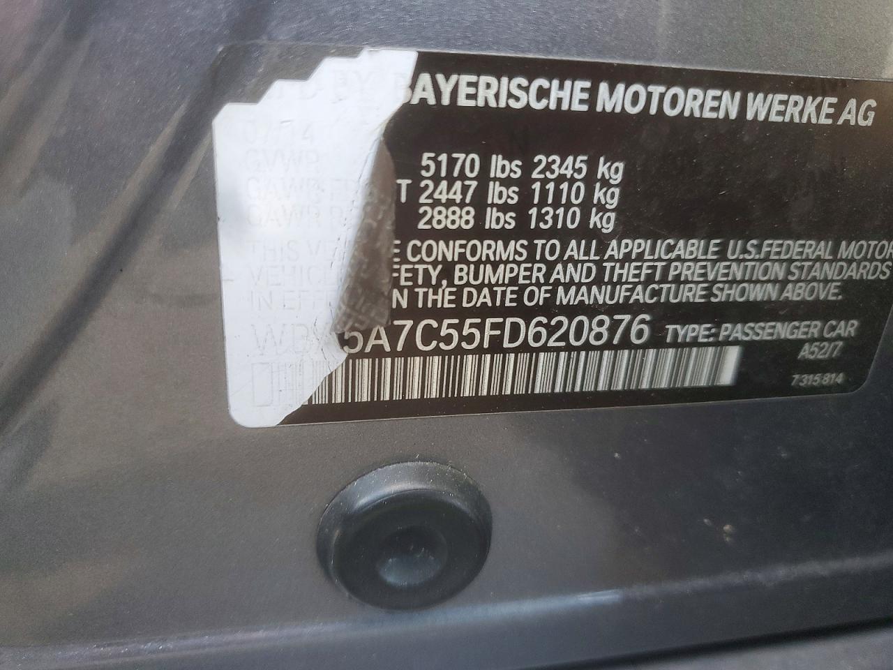 2015 BMW 528 XI photo 12