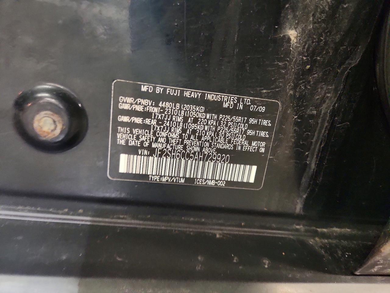 2010 SUBARU FORESTER photo 13