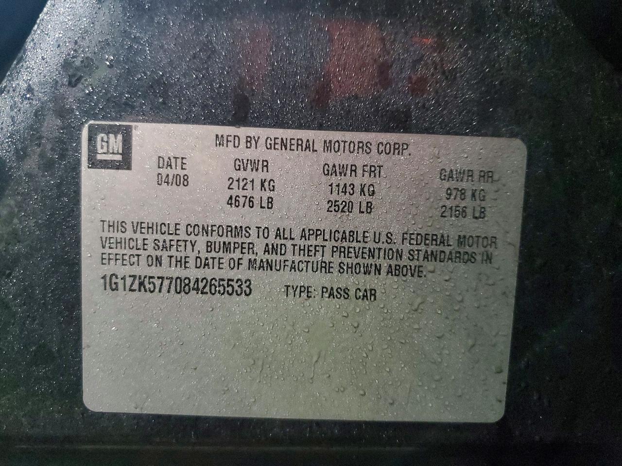 2008 CHEVROLET MALIBU LTZ photo 13
