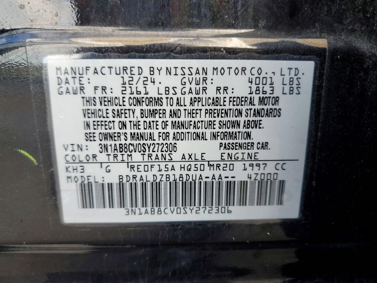 2025 NISSAN SENTRA SV photo 12