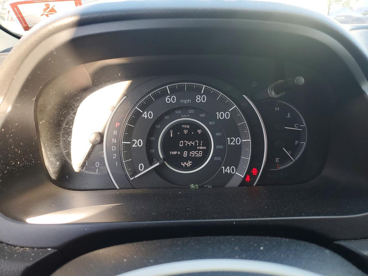 2012 HONDA CR-V EXL photo 9