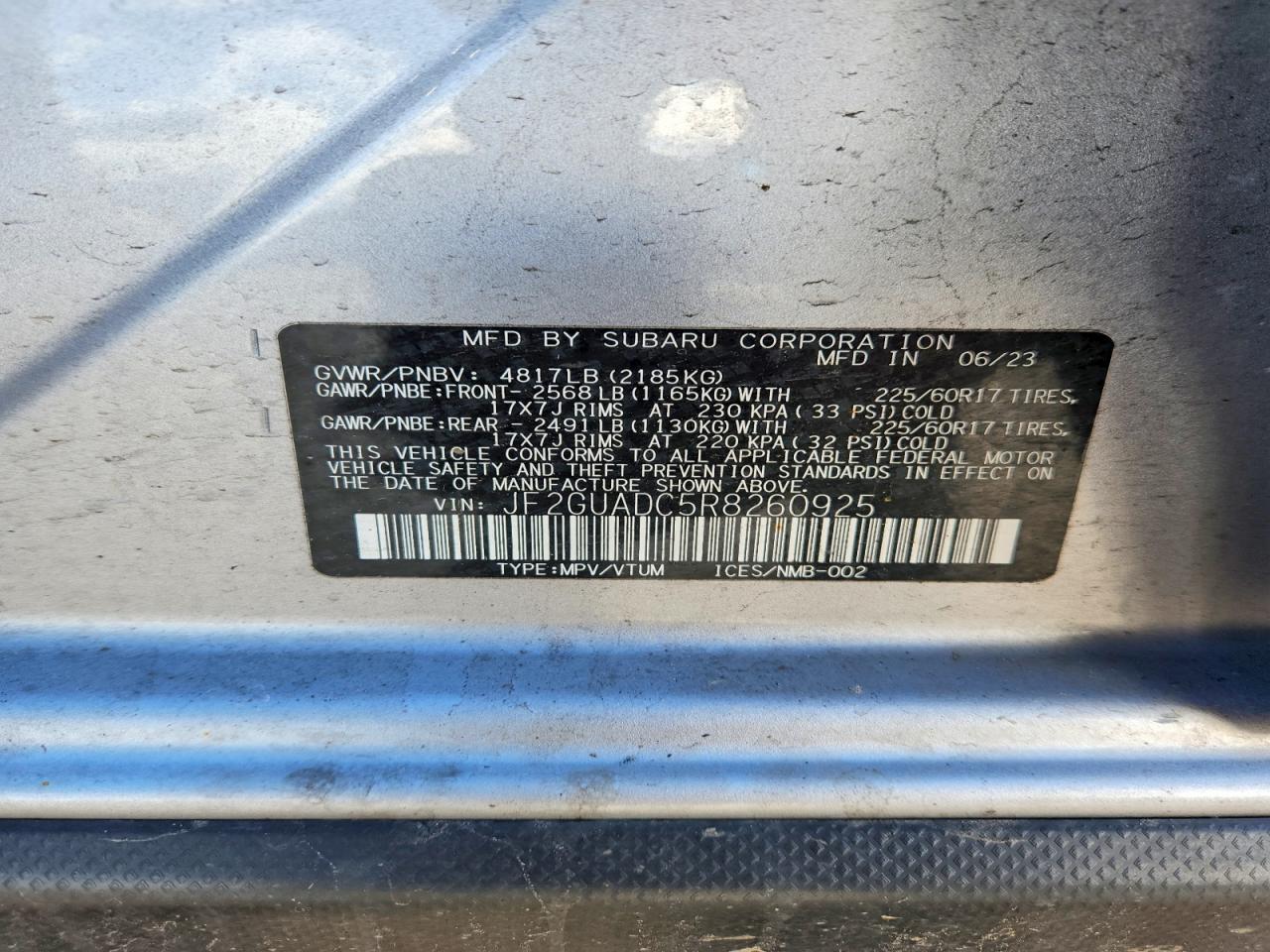 2024 SUBARU CROSSTREK PREMIUM photo 13