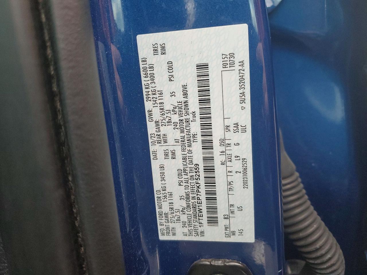 2023 FORD F150 SUPERCREW photo 12