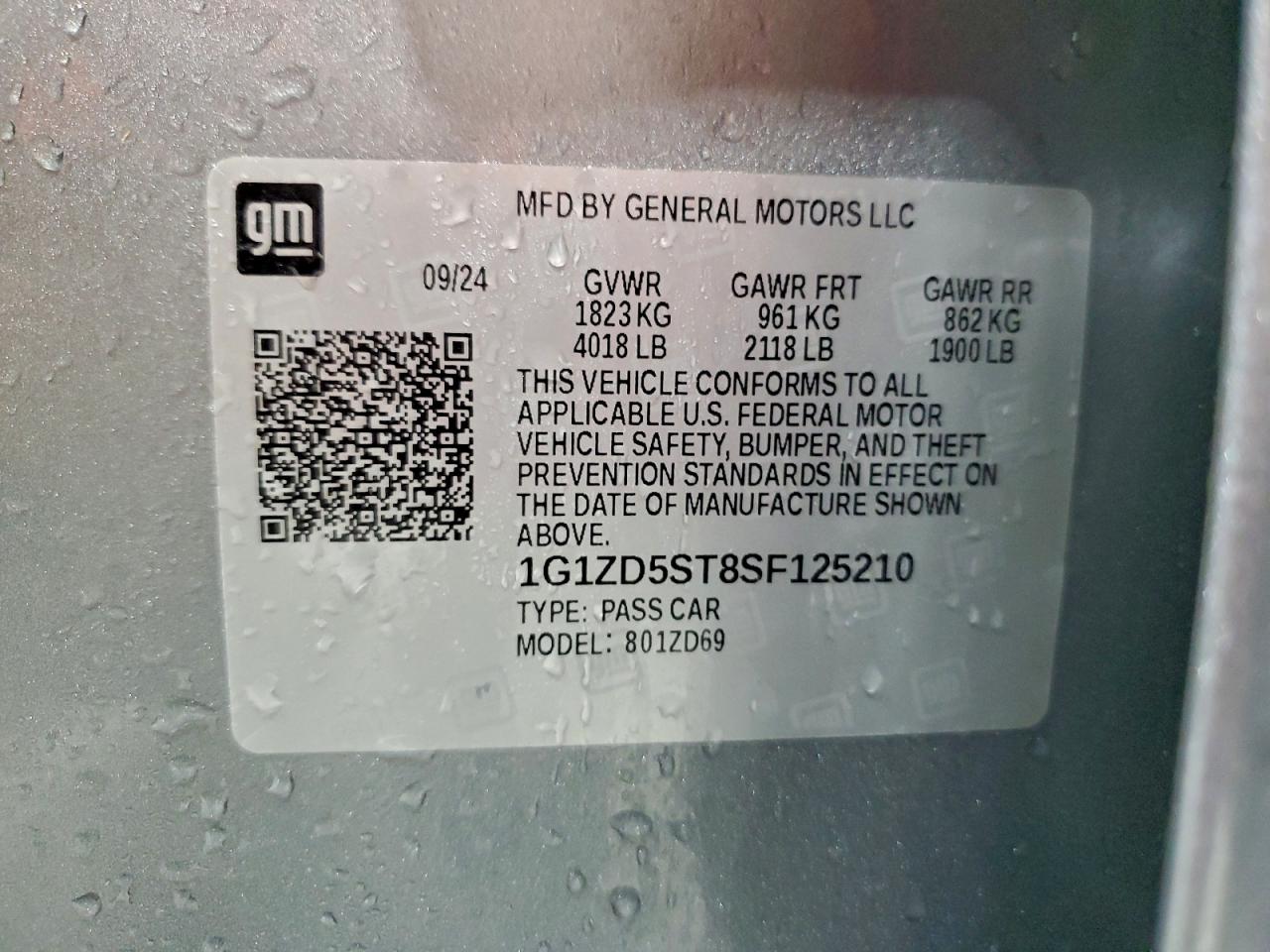 2025 CHEVROLET MALIBU LT photo 12