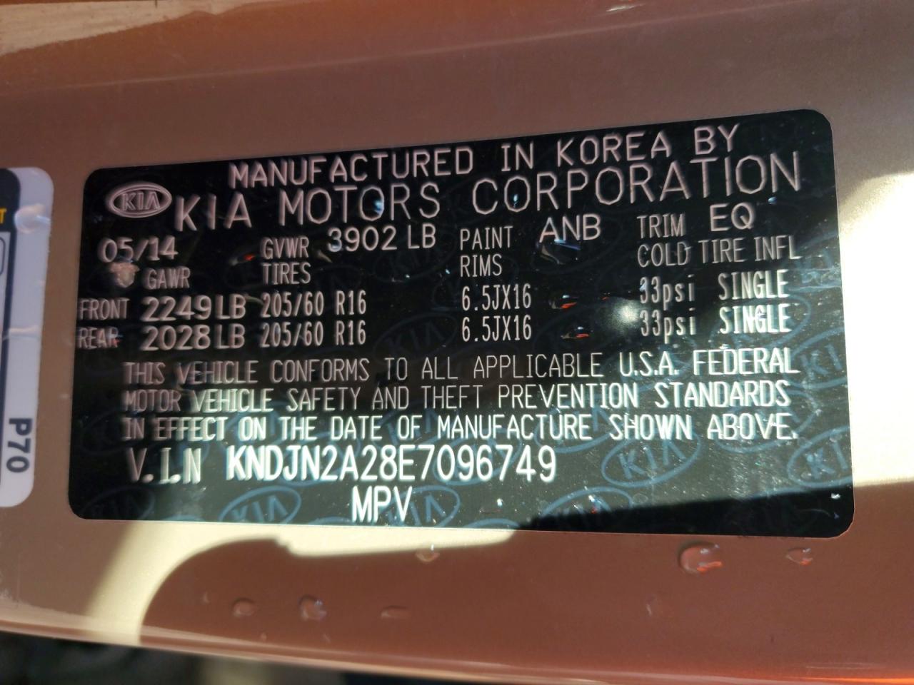 2014 KIA SOUL BASE photo 13