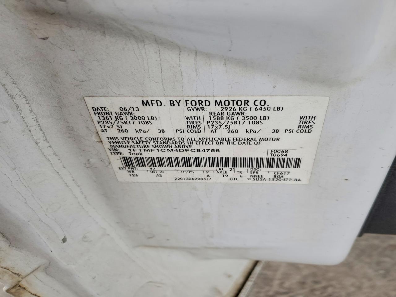 2013 FORD F150 photo 23