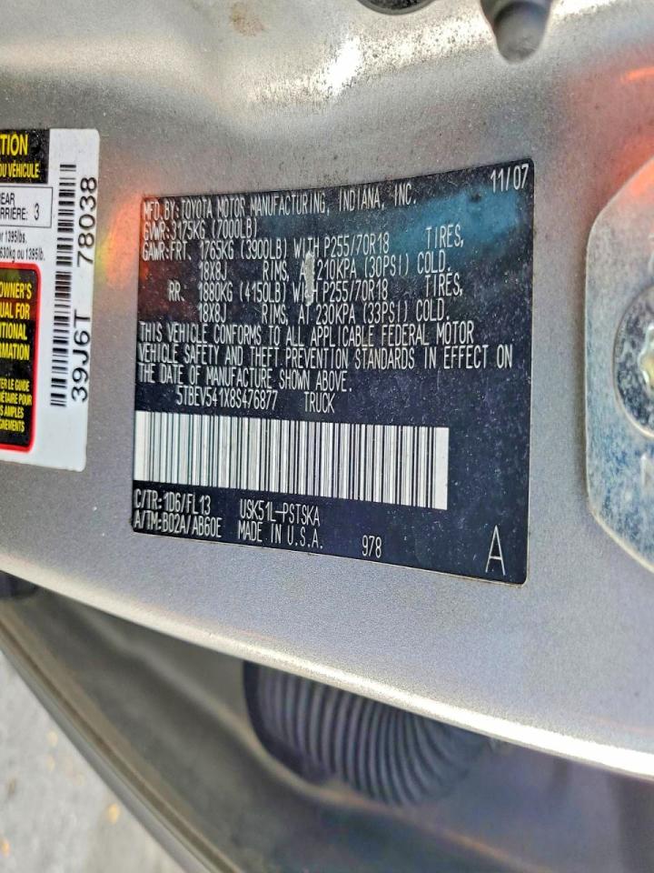 2008 TOYOTA TUNDRA CREWMAX photo 12