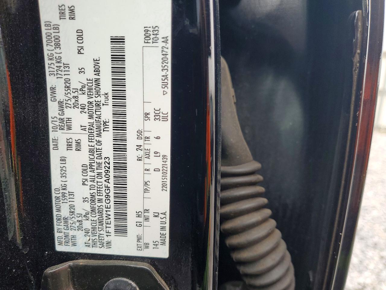 2016 FORD F150 SUPERCREW photo 23