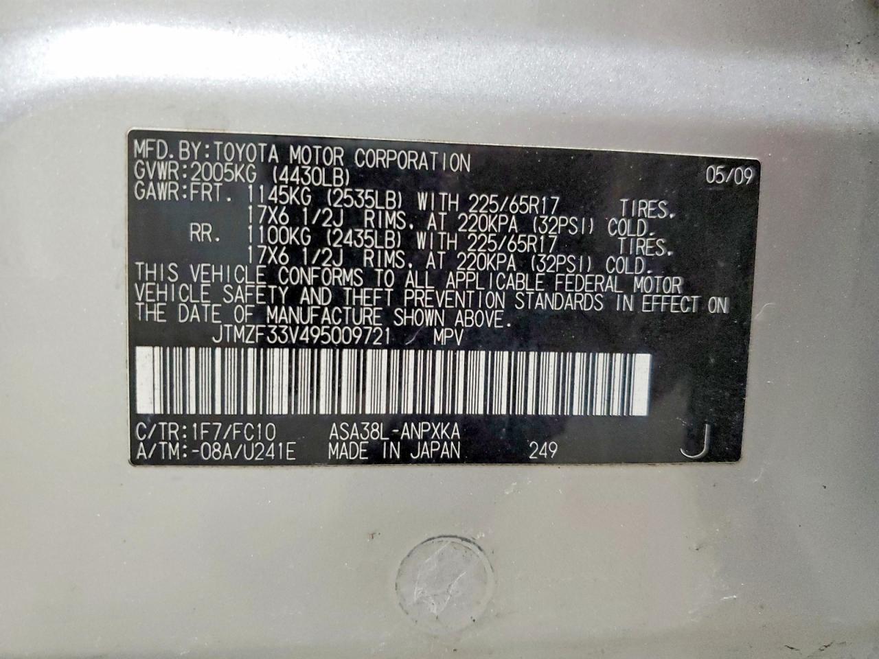 2009 TOYOTA RAV4 photo 13