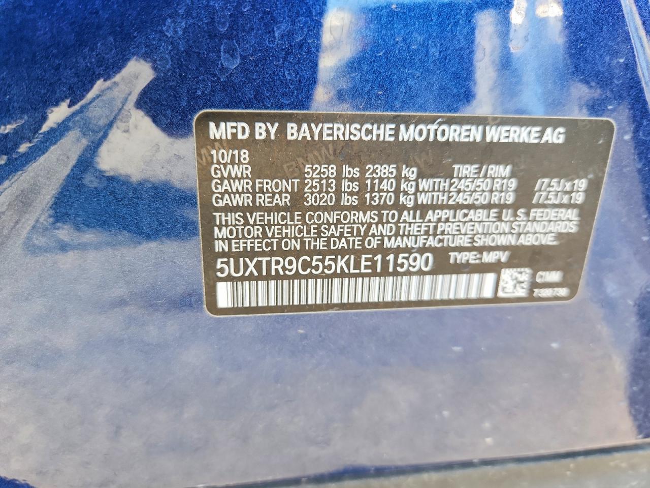 2019 BMW X3 XDRIVE30I photo 13