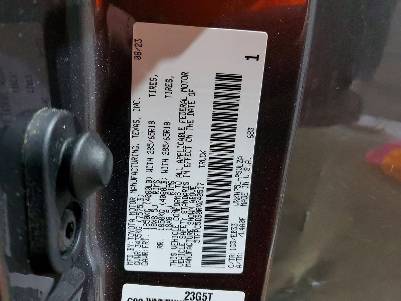 2024 TOYOTA TUNDRA CREWMAX LIMITED photo 12