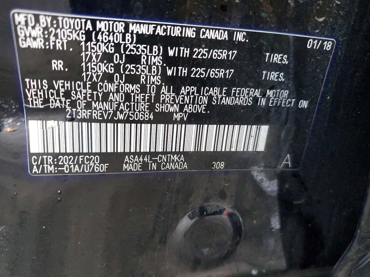 2018 TOYOTA RAV4 XLE photo 14