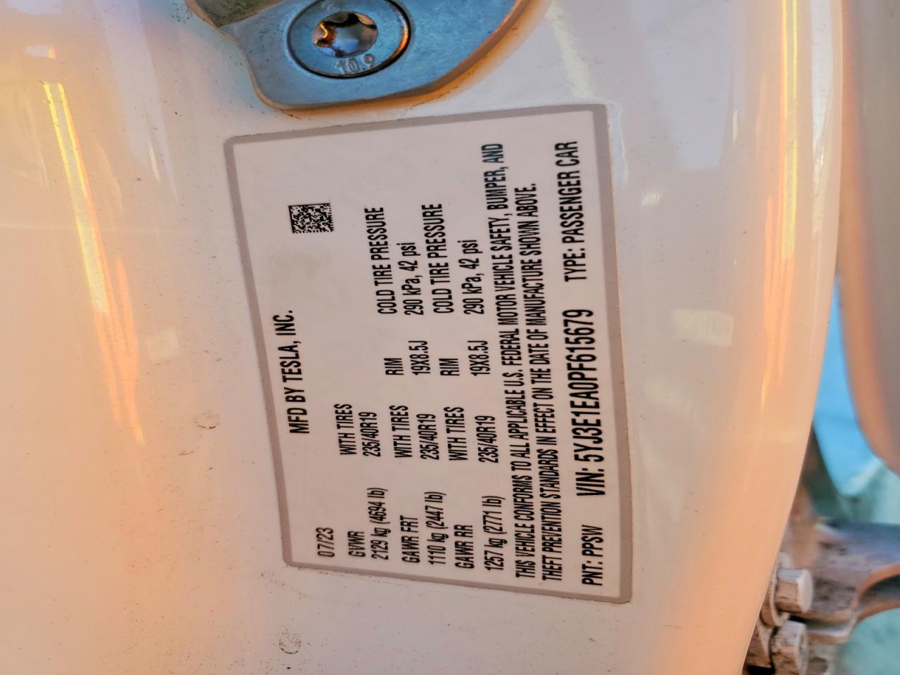 2023 TESLA MODEL 3 photo 23