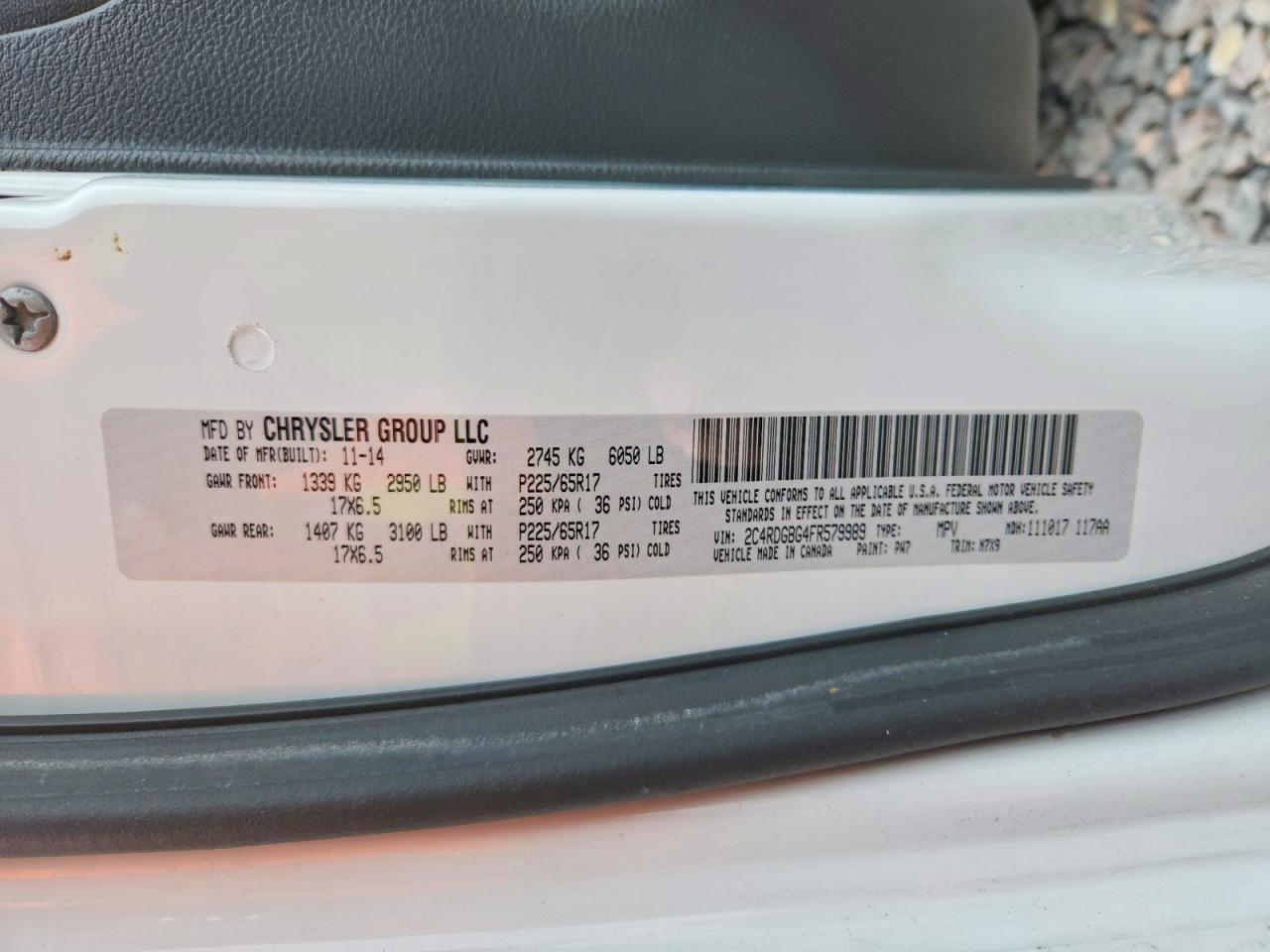 2015 DODGE GRAND CARAVAN SE photo 27