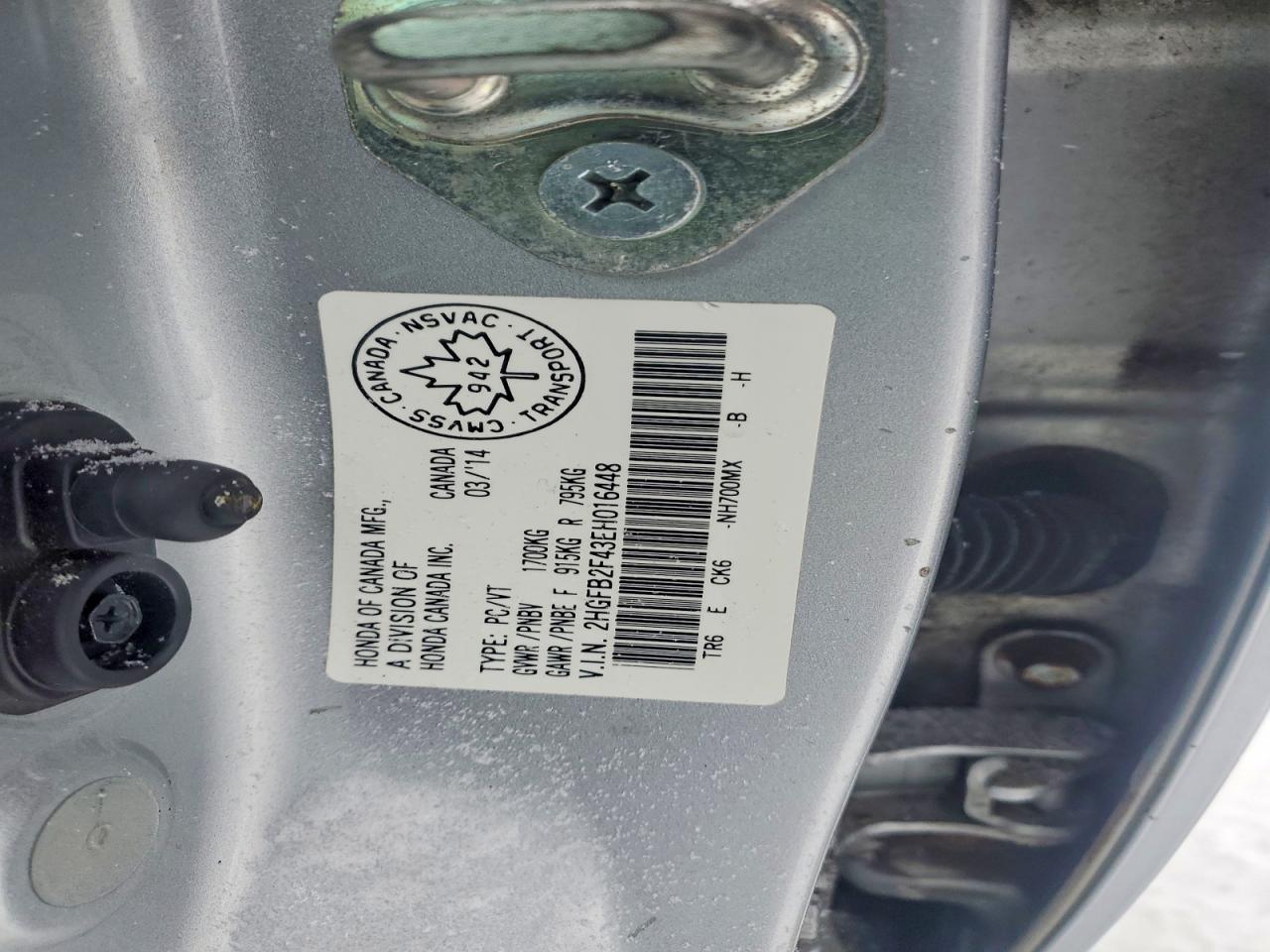 2014 HONDA CIVIC LX photo 12