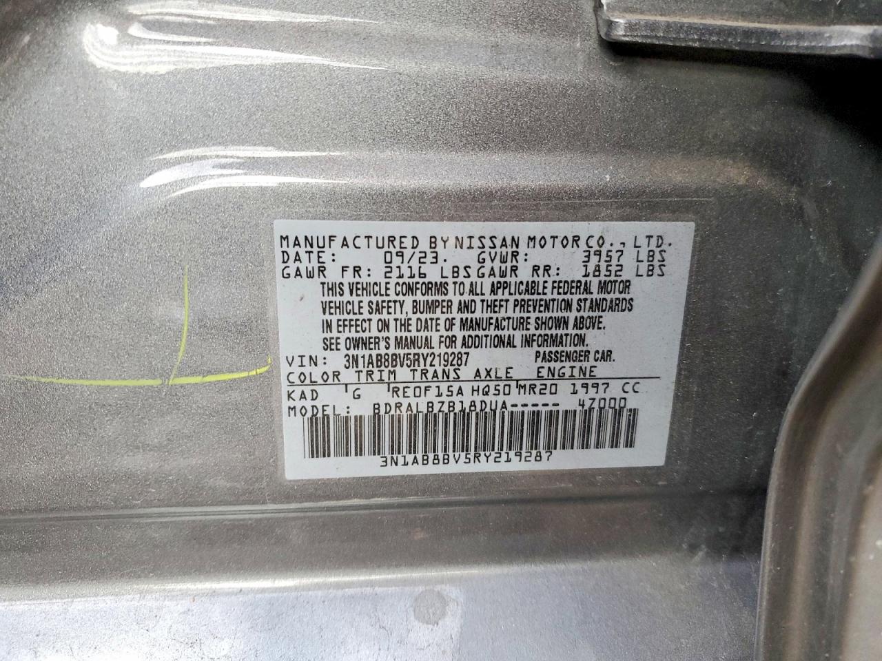 2024 NISSAN SENTRA S photo 34