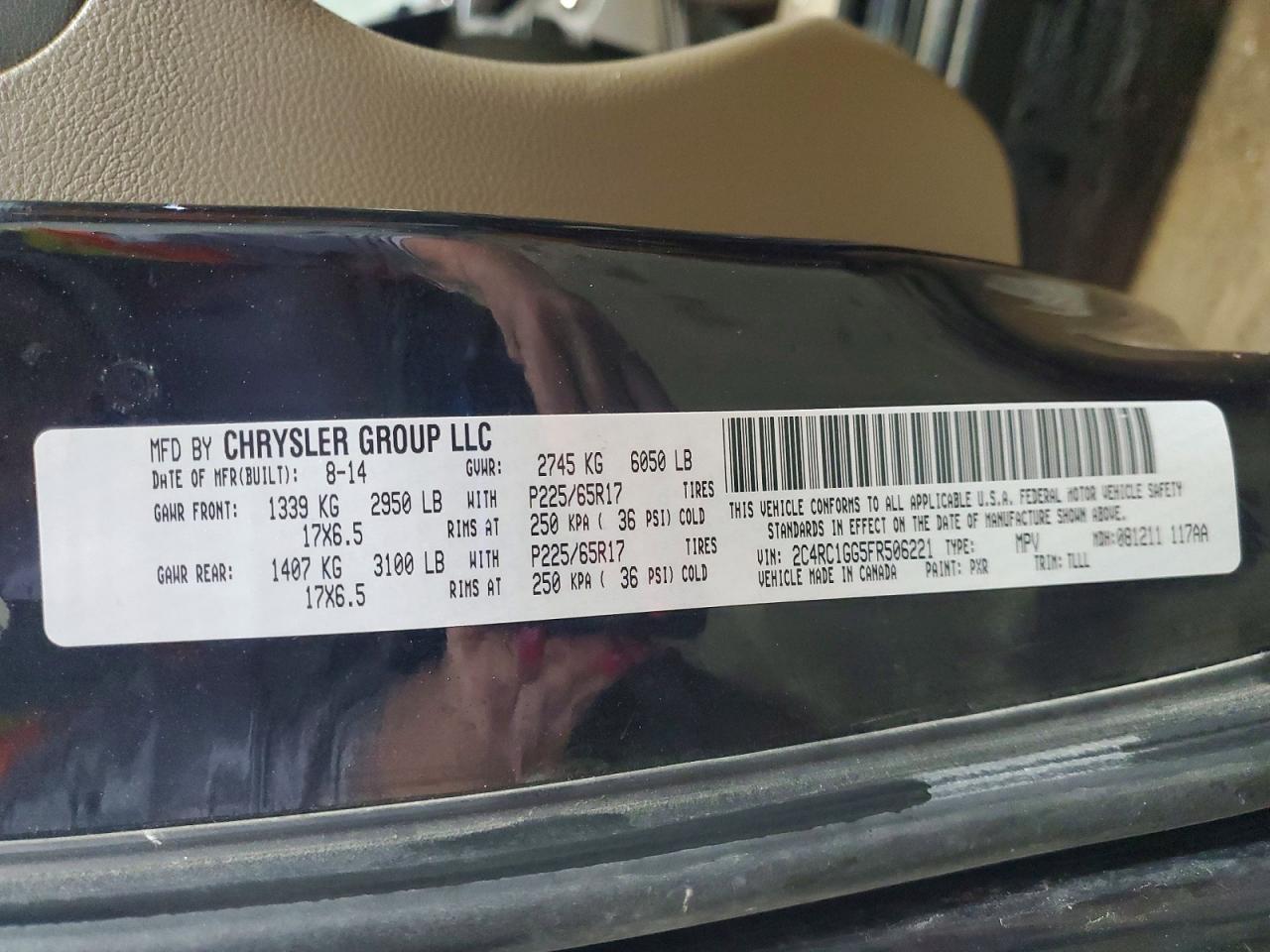 2015 CHRYSLER TOWN & COUNTRY LIMITED PLATINUM photo 13
