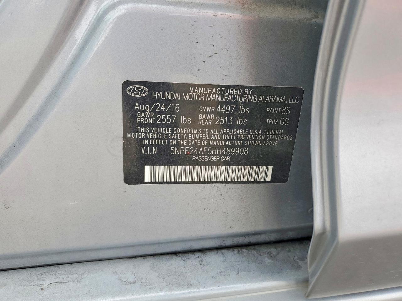 2017 HYUNDAI SONATA SE photo 12