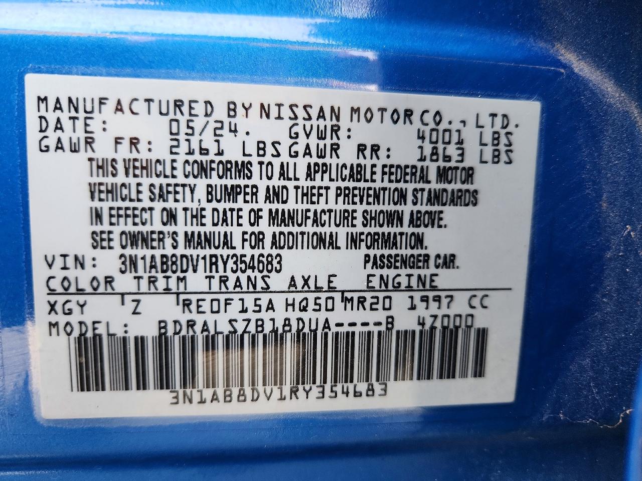 2024 NISSAN SENTRA SR photo 13