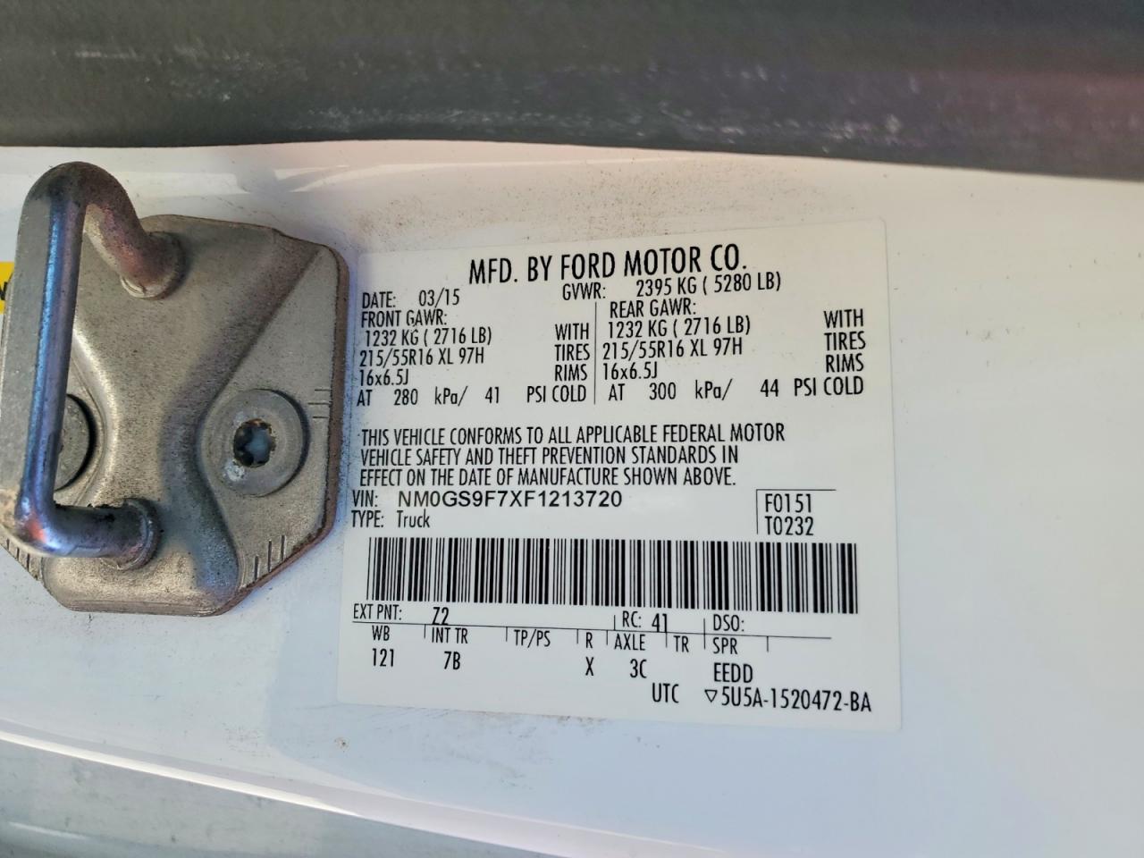 2015 FORD TRANSIT CONNECT XLT photo 13