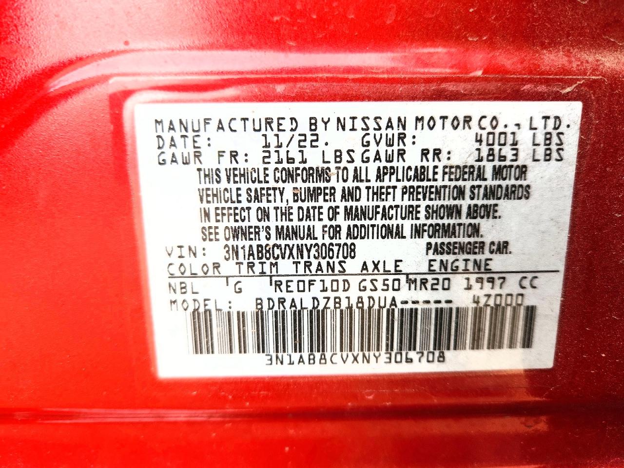 2022 NISSAN SENTRA SV photo 23