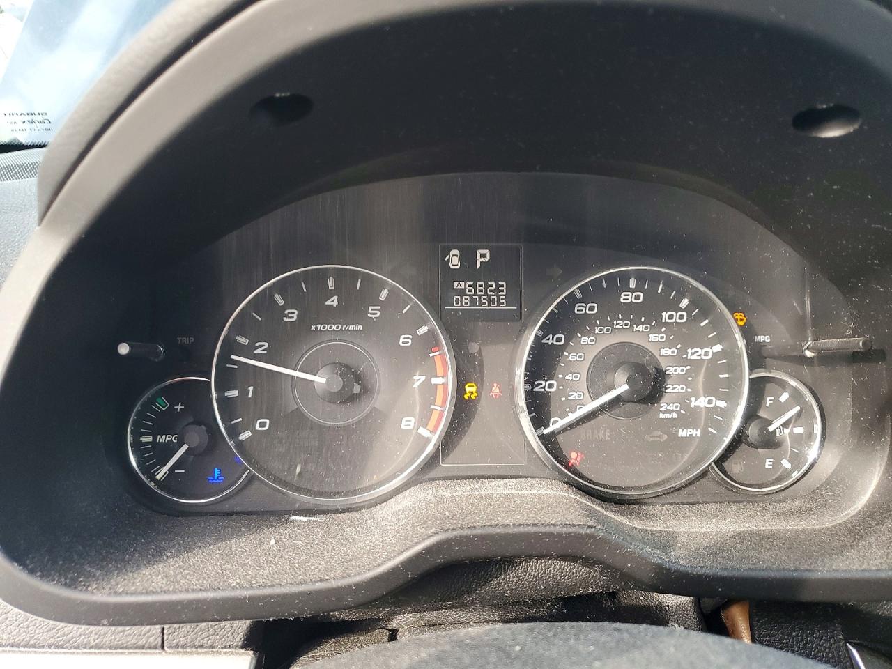 2012 SUBARU OUTBACK 2.5I photo 9