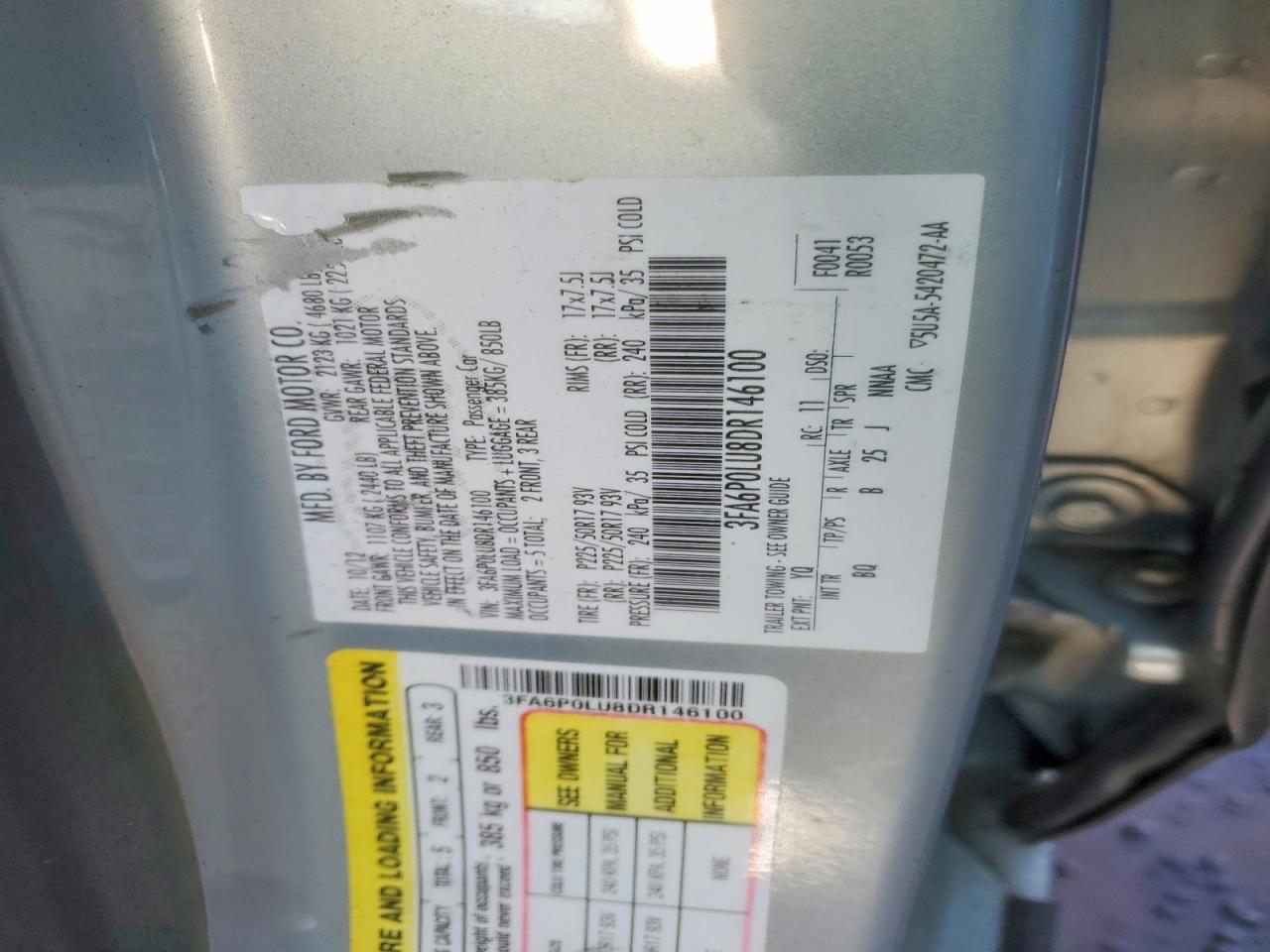 2013 FORD FUSION SE HYBRID photo 12