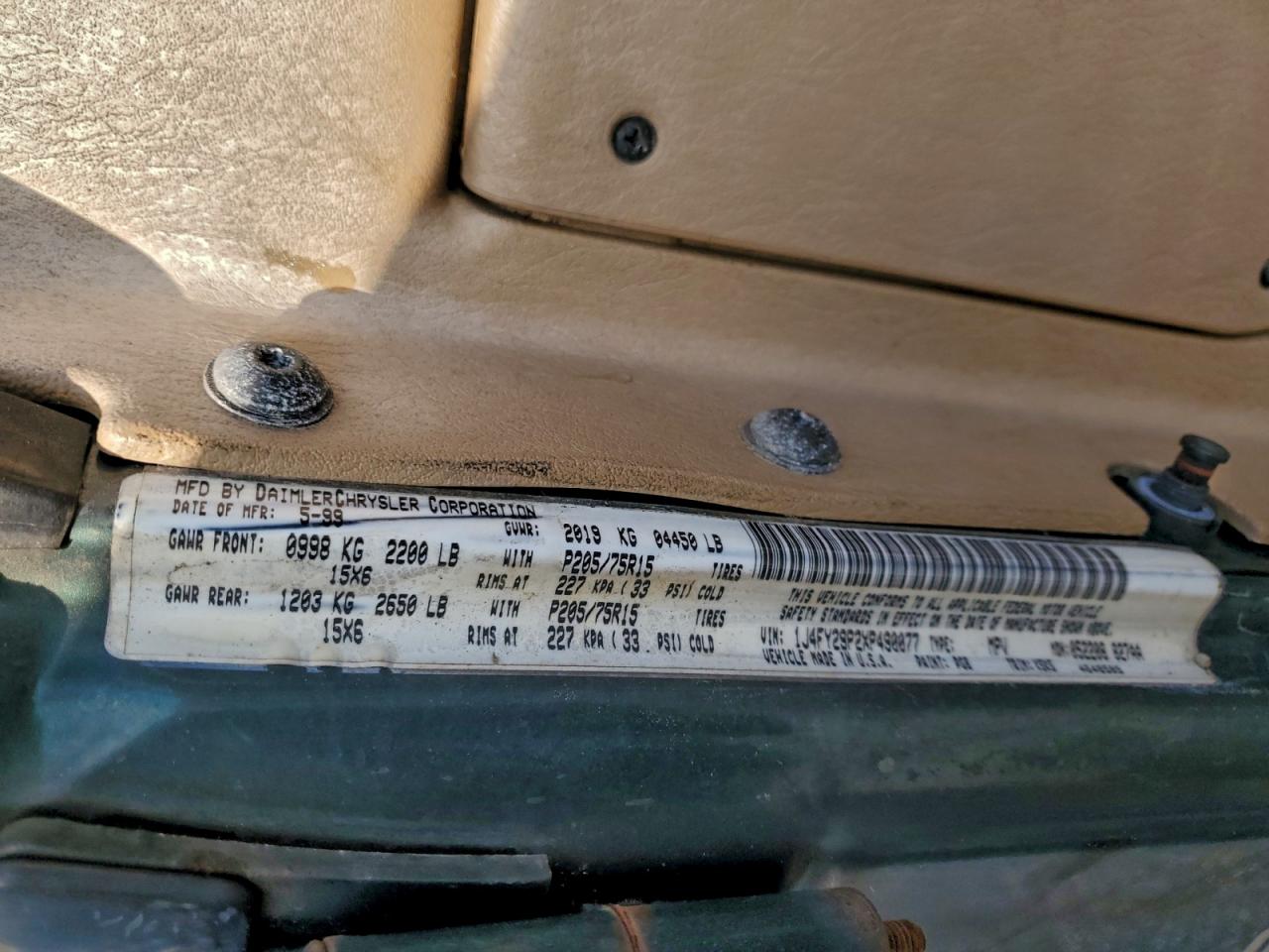 1999 JEEP WRANGLER / TJ SE photo 12