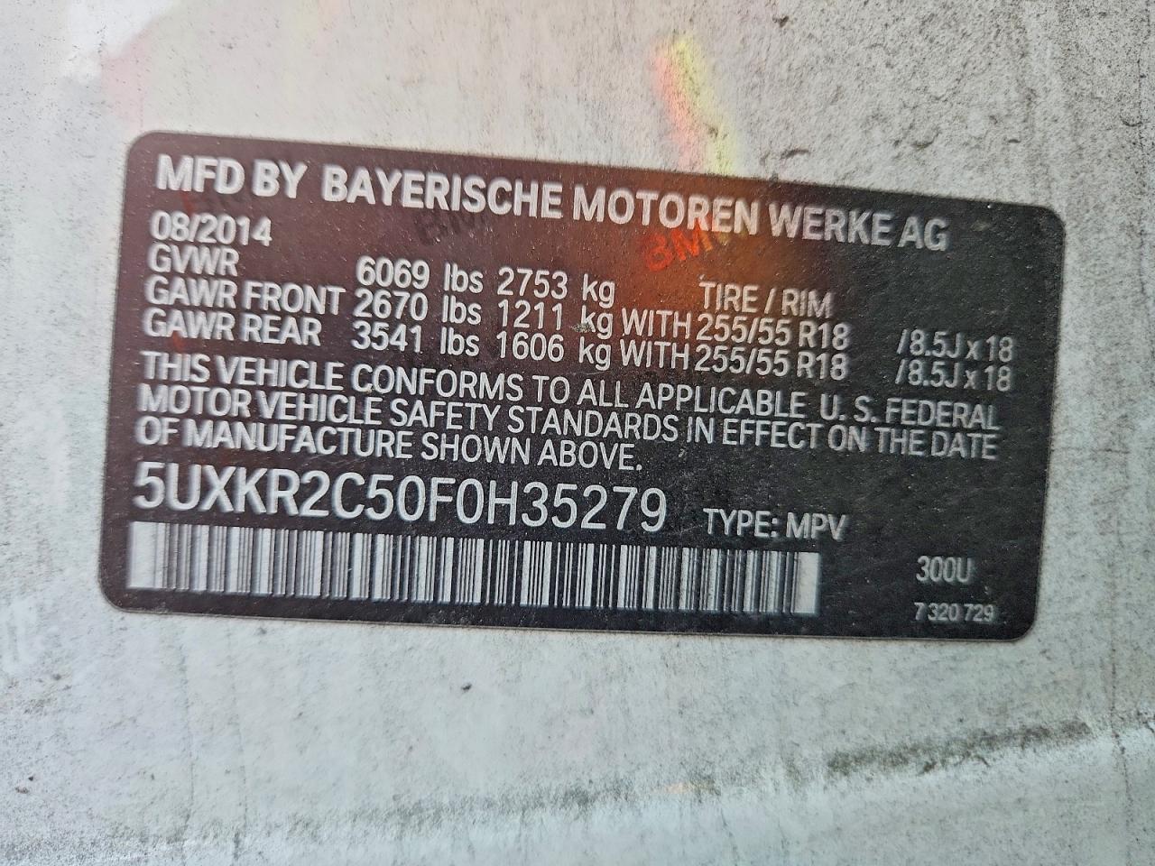 2015 BMW X5 SDRIVE35I photo 13