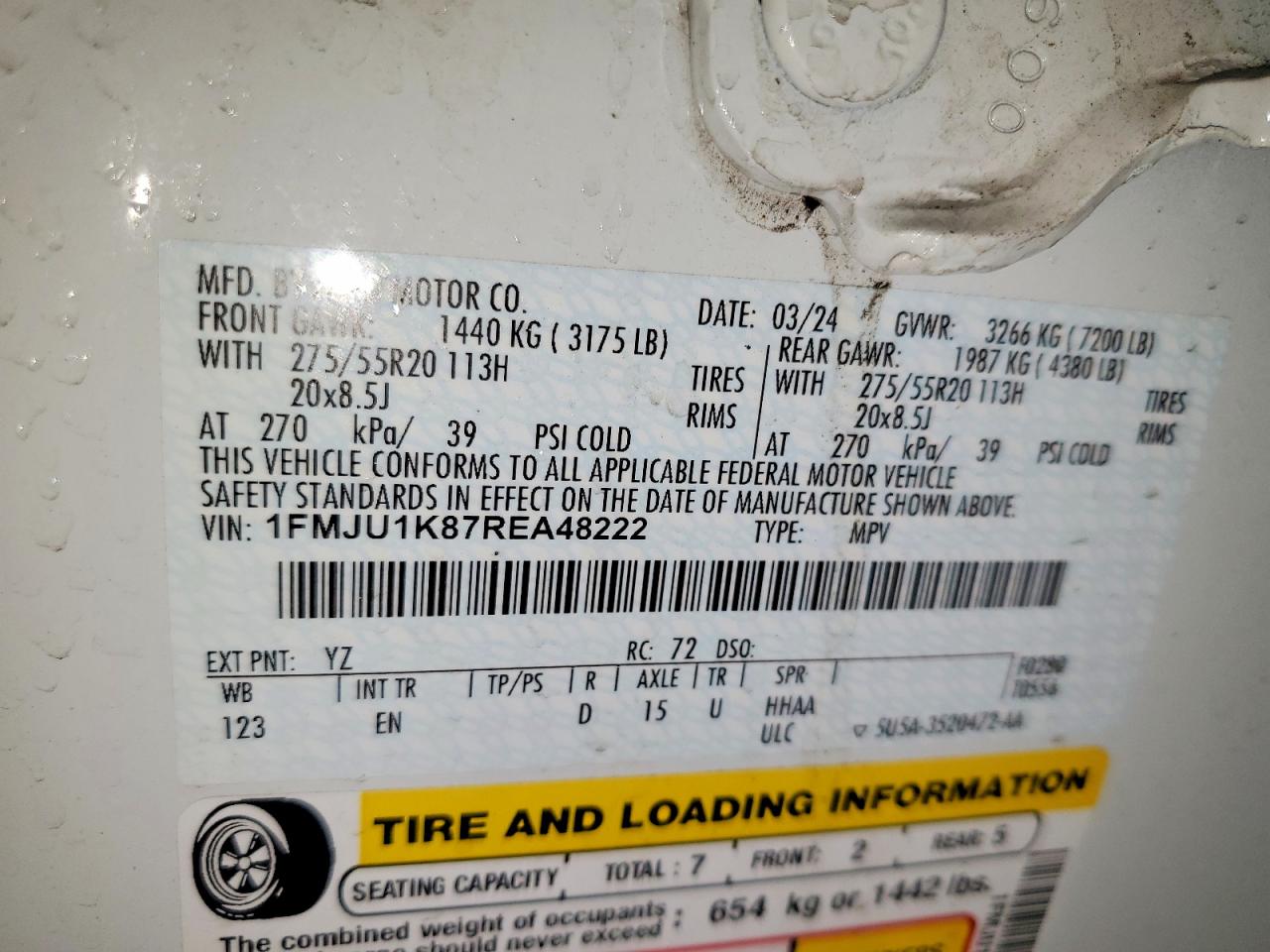 2024 FORD EXPEDITION LIMITED photo 13